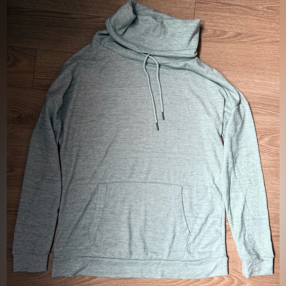 3/$30 - ARDENE Cozy Light Green Cowl Neck Hoodie - Picture 1 of 5